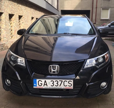 Honda Civic cena 72900 przebieg: 58000, rok produkcji 2017 z Gdynia małe 154